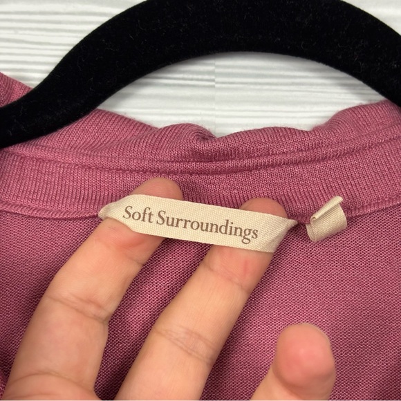 Soft Surroundings Tamara Tunic Dusty Pink Rose Size Medium - Picture 4 of 8